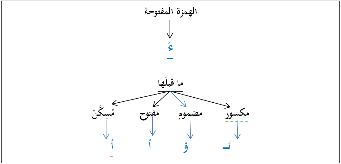 قاعدة الهمزة المفتوحة ـ الدليل المنهجي للكتابة باللغة العربية قاعدة الهمزة المفتوحة ـ الدليل المنهجي للكتابة باللغة العربية
