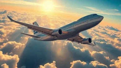 ملكة السماء طائرة بوينغ 747-8، منصة بالعربية