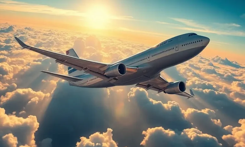 ملكة السماء طائرة بوينغ 747-8، منصة بالعربية