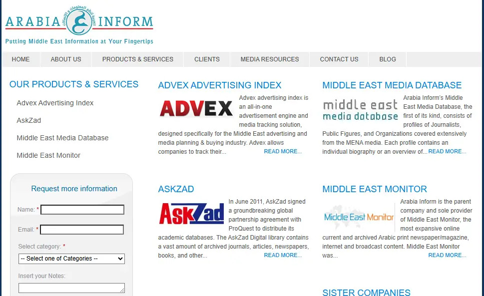 Arabia Inform منصة تحليل وأرشفة المحتوى الإعلامي العربية)