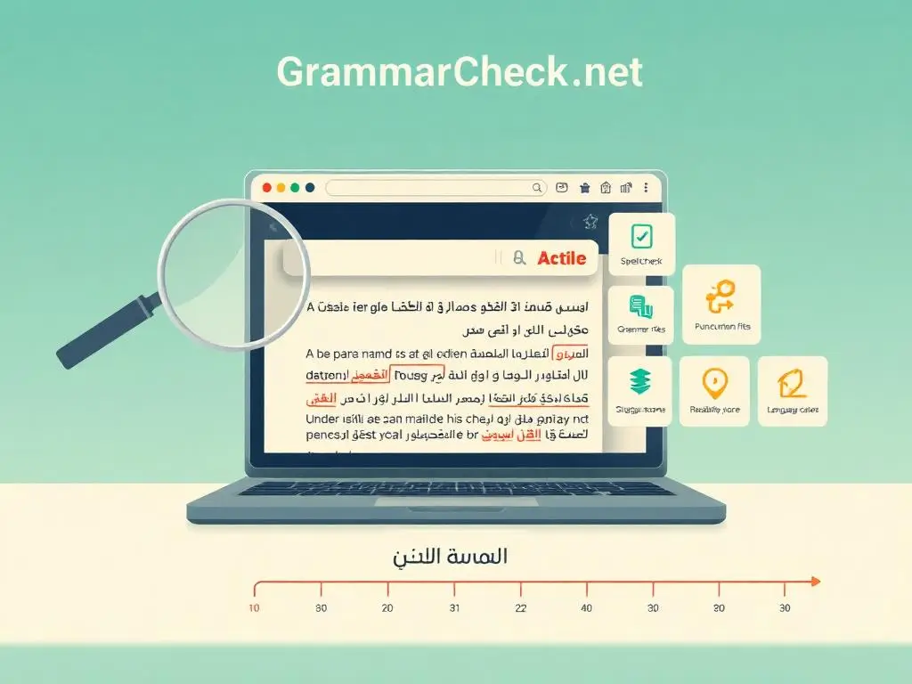 GrammarCheck.net كنموذج مبكر لأدوات التدقيق اللغوي على الويب